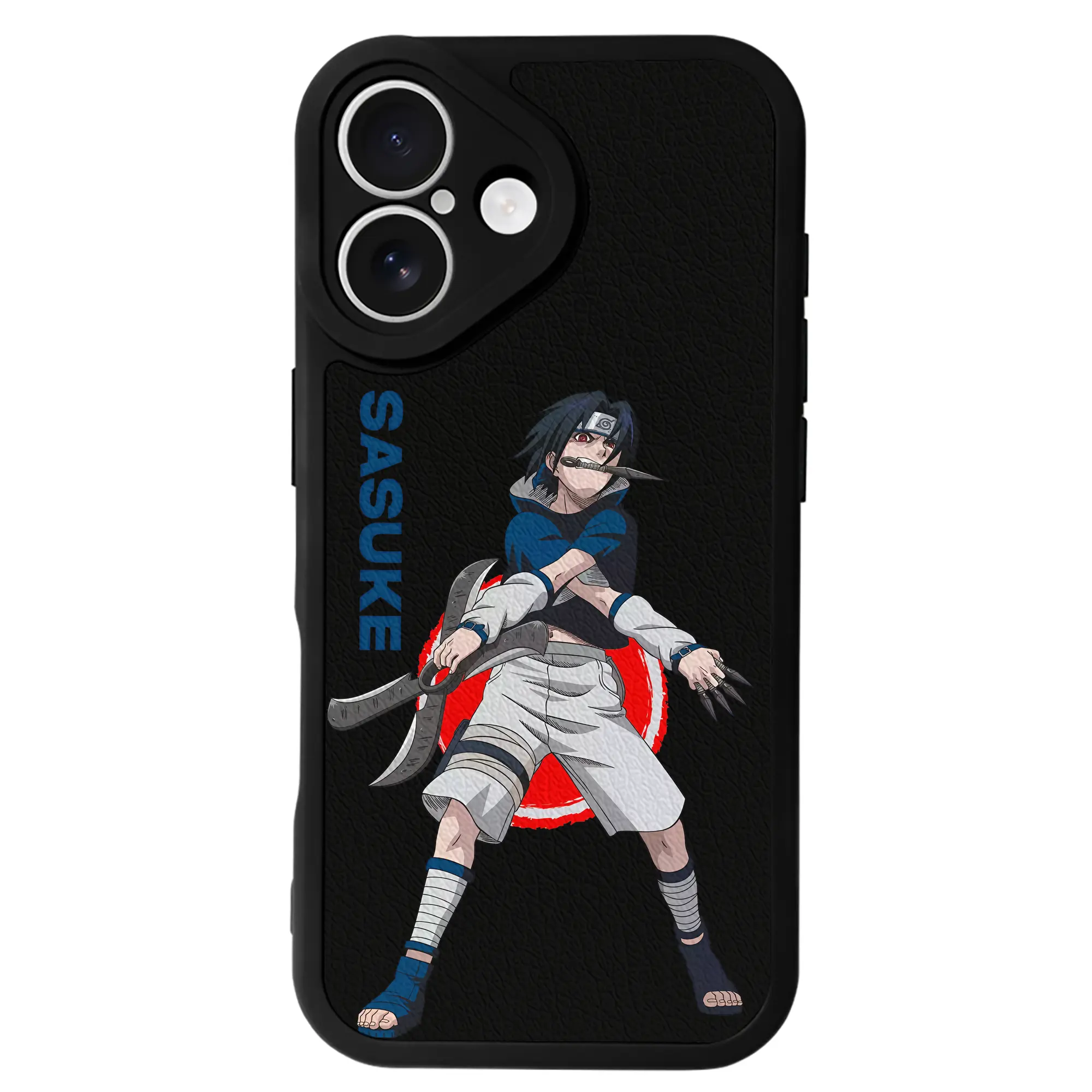 ナルト グッズ うちは サスケ - IPhone 16シリーズ対応 ・ シリコンスマホケース ・ レザー調 ・ 高精度フィット ・ 耐衝撃 ・ ワイヤレス充電対応 ・ 精密カット